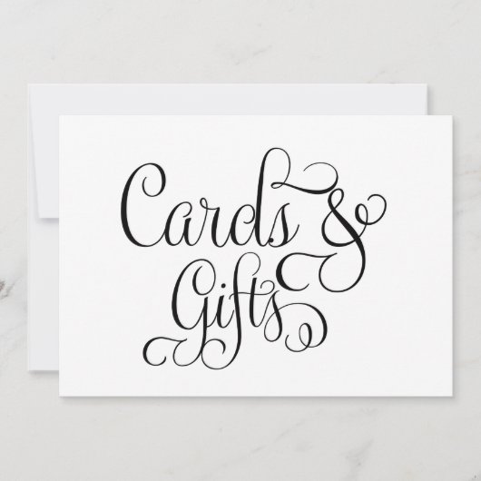 Kaarten en Cadeaus Trouwbord (Voorkant)