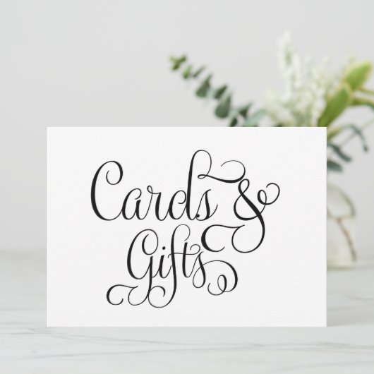 Kaarten en Cadeaus Trouwbord (Staand voorkant)