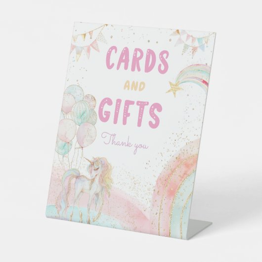 Kaarten en cadeaus Verjaardag Reclamebord Met Voetstuk (Voorkant)