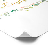 Kaarten en cadeaus voor bruiloft | Blush Rozen Poster (Hoek)