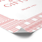 Kaarten en cadeaus voor godinnenfeest poster (Hoek)
