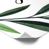 Kaarten en cadeaus Watercolor Groene Poster (Hoek)