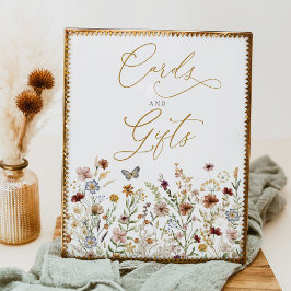 Kaarten en Cadeaus Wildflower Tuin Bloemen Sign Poster