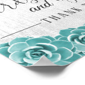 Kaarten en cadeaus | Zuidelijke bruiloft met vruch Poster (Hoek)