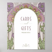 Kaarten en cadeautjes  Art Nouveau door Mucha Poster (Voorkant)