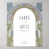 Kaarten en cadeautjes  Art Nouveau door Mucha Poster (Voorkant)