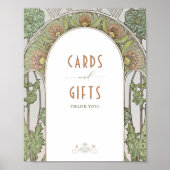 Kaarten en cadeautjes  Art Nouveau door Mucha Poster (Voorkant)