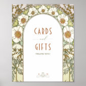 Kaarten en cadeautjes  Art Nouveau door Mucha Poster (Voorkant)