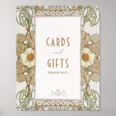 Kaarten en cadeautjes  Art Nouveau door Mucha Poster (Voorkant)