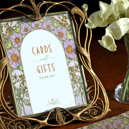 Kaarten en cadeautjes  Art Nouveau door Mucha Poster