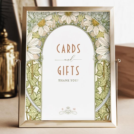 Kaarten en cadeautjes  Art Nouveau door Mucha Poster