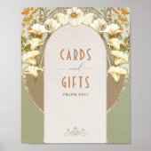 Kaarten en cadeautjes  Art Nouveau door Mucha Poster (Voorkant)