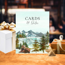 Kaarten en cadeautjes Baby shower Beren Poster