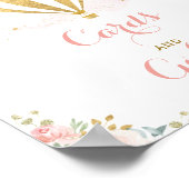 Kaarten en cadeautjes / Blush Floral Hot Air ballo Poster (Hoek)