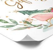 Kaarten en cadeautjes die de nachtelijke wintermei poster (Hoek)