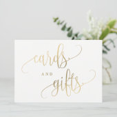 Kaarten en cadeautjes - een mooie kalligrafie (Staand voorkant)