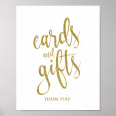 Kaarten en cadeautjes Gold Glitter 8 x 10 bruiloft Poster (Voorkant)