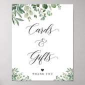 Kaarten en cadeautjes Greenery Eucalyptus Leaves Poster (Voorkant)