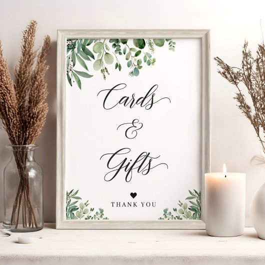 Kaarten en cadeautjes Greenery Eucalyptus Leaves Poster