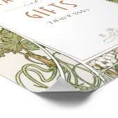 Kaarten en cadeautjes Groene kunst Nieuwe Mucha Poster (Hoek)