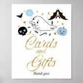 Kaarten en cadeautjes Halloween Boy Baby shower Si Poster (Voorkant)