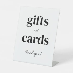 Kaarten en cadeautjes Hartelijk dank voor elke geb Reclamebord Met Voetstuk
