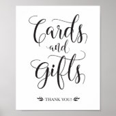 Kaarten en cadeautjes Modern Wedding Sign Poster (Voorkant)