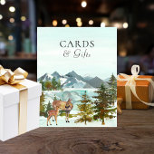 Kaarten en cadeautjes tafel Robuust Baby shower Poster