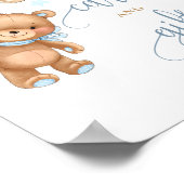 Kaarten en cadeautjes Teddy Bear-ballonnen Baby sh Poster (Hoek)
