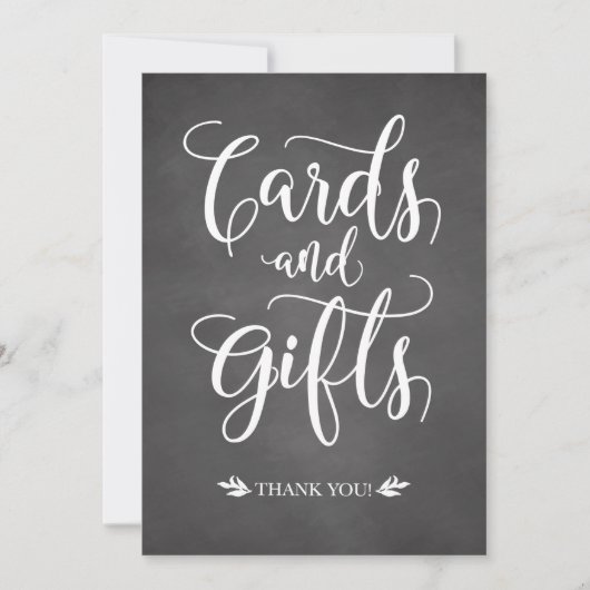 Kaarten en cadeautjes trouwe bruiloft (Voorkant)