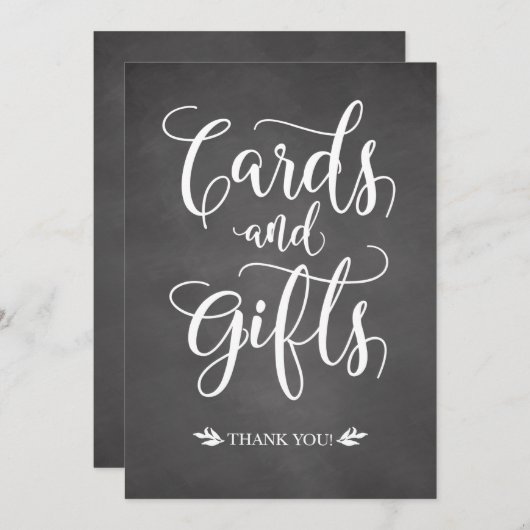 Kaarten en cadeautjes trouwe bruiloft (Voorkant / Achterkant)