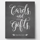 Kaarten en cadeautjes trouwe bruiloft fotoplaat (Voorkant)