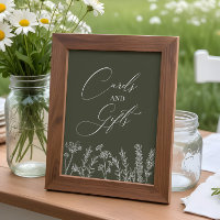 Kaarten en cadeautjes verbrande Oranje wilde bloem