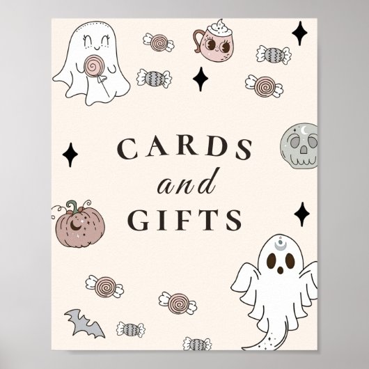 Kaarten en cadeautjes voor Baby showers Poster (Voorkant)