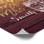 Kaarten en cadeautjes voor de heer Mason Jars Wood Poster (Hoek)