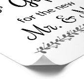 Kaarten en cadeautjes voor de nieuwe heer en mevro poster (Hoek)