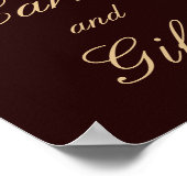 Kaarten en cadeautjes voor  gouden Bourgogne Poster (Hoek)