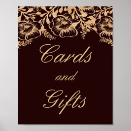 Kaarten en cadeautjes voor  gouden Bourgogne Poster