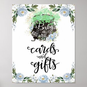 Kaarten en cadeautjes voor halloween Baby shower S Poster