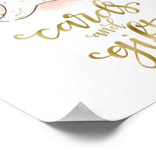 Kaarten en cadeautjes voor halloween Girl Baby sho Poster (Hoek)