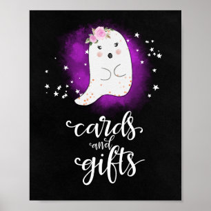 Kaarten en cadeautjes voor halloween Girl Baby sho Poster