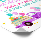 Kaarten en cadeautjes voor meisjes die op de geboo poster (Hoek)