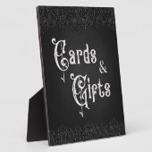 Kaarten en cadeautjes voor zwarte kant fotoplaat (Zijkant)