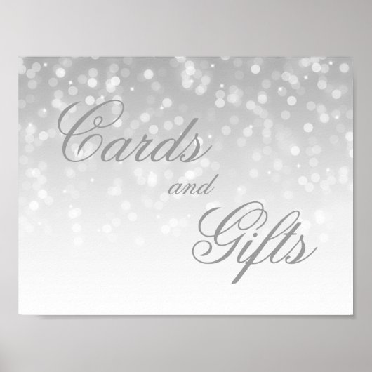 Kaarten en cadeautjes voor zwevende touwtjes poster (Voorkant)