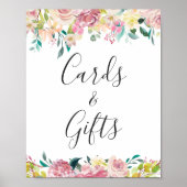 Kaarten en cadeautjes Waterverf Afbeelding afbeeld Poster (Voorkant)