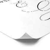 Kaarten en cadeautrouwersbord 8x10 poster (Hoek)