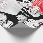 Kaarten en dice cadeaupapier (Hoek)