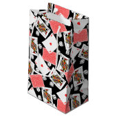 Kaarten en dice klein cadeauzakje (Achterkant Gekanteld)