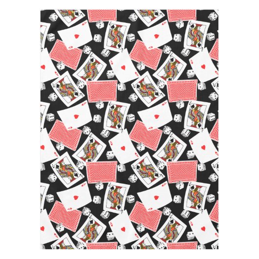 Kaarten en dice tafelkleed (Voorkant)