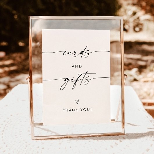 Kaarten en geschenken 5x7" teken, Boho Modern Mini Poster